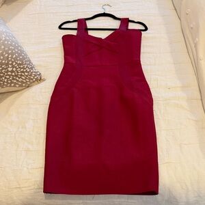 Fashion Nova Strapless Red Dress